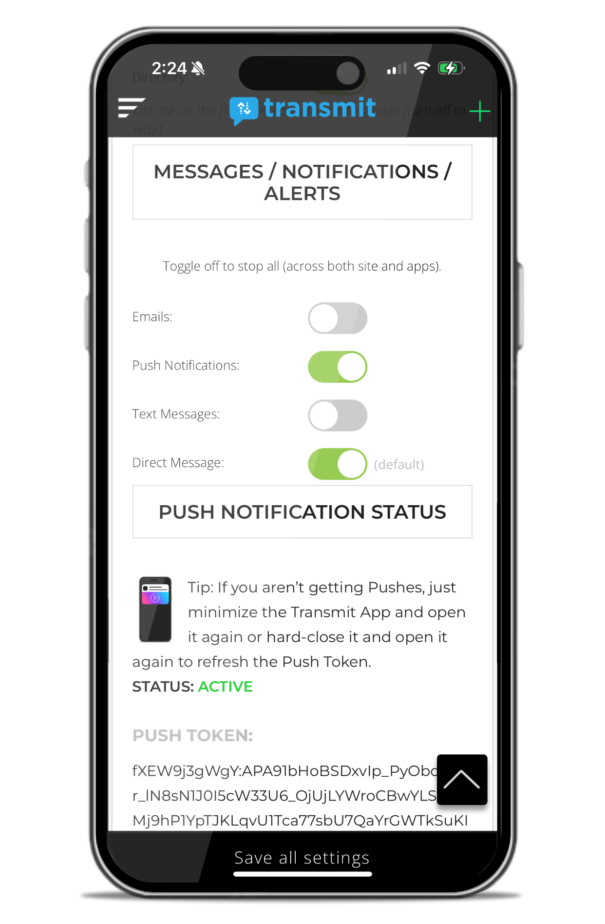 Push Status